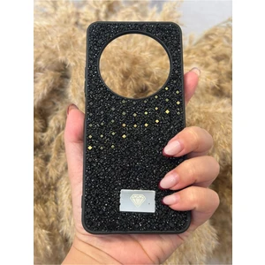 Xiaomi Redmi 14C Uyumlu Kılıf Kamera Koruma Çıkıntılı Parlak Taşlı Şık Görünümlü Lüx Kapak