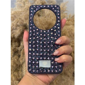 Xiaomi Redmi 14C Uyumlu Kılıf Kamera Koruma Çıkıntılı Parlak Taşlı Şık Görünümlü Lüx Kapak