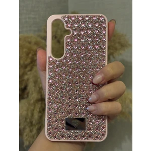 Samsung Galaxy A55 Uyumlu Kılıf Kamera Koruma Çıkıntılı Parlak Taşlı Şık Görünümlü Lüx Kapak
