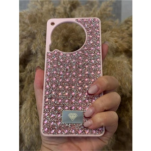 Tecno Camon 30 Uyumlu Kılıf Kamera Koruma Çıkıntılı Parlak Taşlı Şık Görünümlü Lüx Kapak