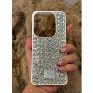 Infinix Hot 40 Uyumlu Kılıf Kamera Koruma Çıkıntılı Parlak Taşlı Şık Görünümlü Lüx Kapak