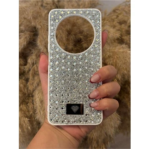 Xiaomi Redmi 14C Uyumlu Kılıf Kamera Koruma Çıkıntılı Parlak Taşlı Şık Görünümlü Lüx Kapak