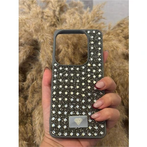 Infinix Hot 40 Uyumlu Kılıf Kamera Koruma Çıkıntılı Parlak Taşlı Şık Görünümlü Lüx Kapak