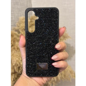 Samsung Galaxy A56 Uyumlu Kılıf Kamera Koruma Çıkıntılı Parlak Taşlı Şık Görünümlü Lüx Kapak
