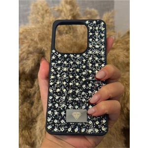 Tecno Spark Go 2024 Uyumlu Kılıf Kamera Koruma Çıkıntılı Parlak Taşlı Şık Görünümlü Lüx Kapak