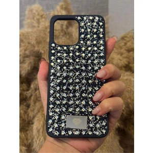 Xiaomi Redmi 12 Uyumlu Kılıf Kamera Koruma Çıkıntılı Parlak Taşlı Şık Görünümlü Lüx Kapak