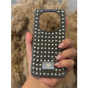 Xiaomi Redmi Note 14 Pro Plus Uyumlu Kamera Koruma Çıkıntılı Parlak Taşlı Şık Görünümlü Lüx Kapak