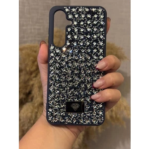 Samsung Galaxy A16 Uyumlu Kılıf Kamera Koruma Çıkıntılı Parlak Taşlı Şık Görünümlü Lüx Kapak