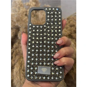 Xiaomi Redmi 12 Uyumlu Kılıf Kamera Koruma Çıkıntılı Parlak Taşlı Şık Görünümlü Lüx Kapak