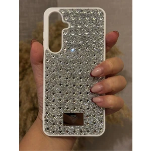 Samsung Galaxy A55 Uyumlu Kılıf Kamera Koruma Çıkıntılı Parlak Taşlı Şık Görünümlü Lüx Kapak