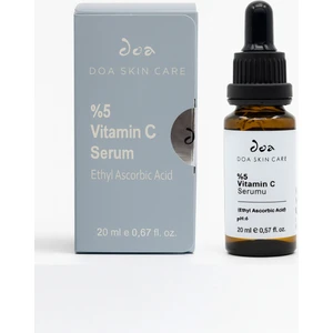 C Vitamini %5 Serum 20  ml Canlandırıcı Etki ile Karma Ciltler İçin Işıltı Verici