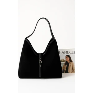 Lüks Süet Salaş Omuz Çantası Dilli