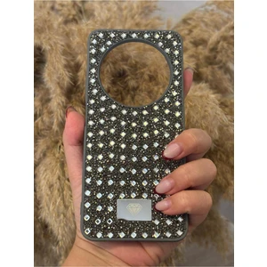 Xiaomi Redmi 14C Uyumlu Kılıf Kamera Koruma Çıkıntılı Parlak Taşlı Şık Görünümlü Lüx Kapak