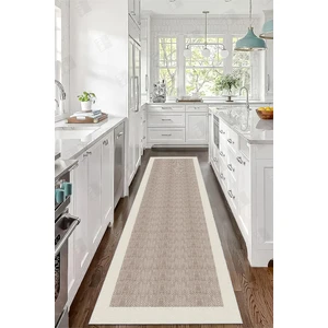 Bazaar Forum Pamuk Taban Dijital Baskı Kaymaz Tüy Dökmeyen Makinada Yıkanabilir Salon Halısı Mutfak Halısı