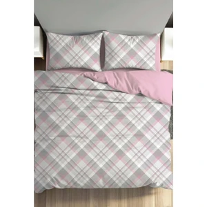 Cotton Box Fixbox Ranforce Tek Kişilik Lastikli Çarşafı Nevresim Takımı Linea Pudra