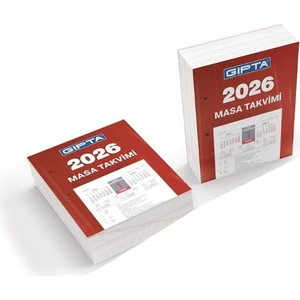 Gıpta 2026 Blok Masa Takvimi 10X13 cm 2 Adet
