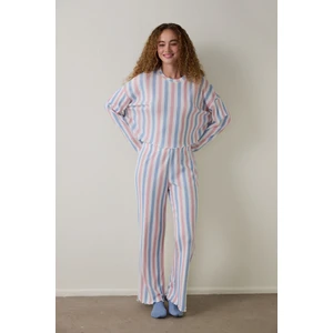 Moonlight Bisiklet Yaka Termal Etkili Pijama Takımı