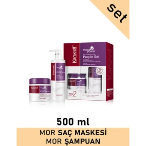 Set Maca Purple Mor Şampuan 500 ml + Mor Maske 500 ml