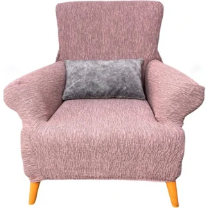 Koltuk Örtüsü Koltuk Kılıfı Streç Lastikli Esnek Yıkanabilir Pamuklu Jakarlı Desen Tekli(Tek Adet)