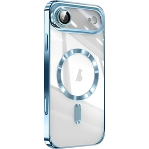 Apple iPhone 17 Air Için Magsafe ile Uyumlu Kılıf Kamera Lensli Korumalı Şeffaf Silikon Kapak