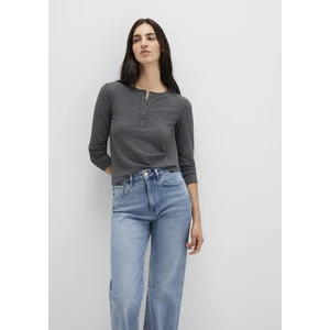 Uzun Kollu Antrasit Basic Tişört 1613621-80024