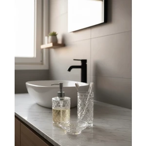 Banyo Sıvı Sabunluk Cam Seti 3’lü