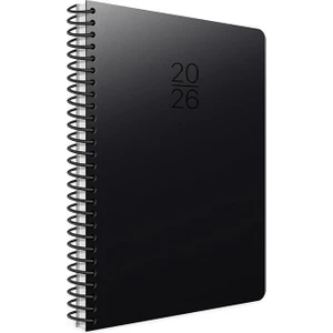 2026 Spiralli Haftalık Ajanda 20X28 cm 422-SEK Siyah