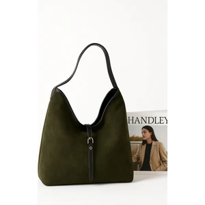 Lüks Süet Salaş Omuz Çantası Dilli