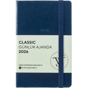 Victoria's Journals Classic 2026 Günlük Ajanda A6 (9x14 cm) Sert Kapak Ivory 70gr.