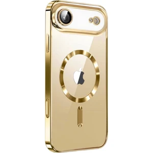 Apple iPhone 17 Air Için Magsafe ile Uyumlu Kılıf Kamera Lensli Korumalı Şeffaf Silikon Kapak