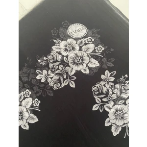 Çiçekli Desen Oyalık Pamuk Yazma