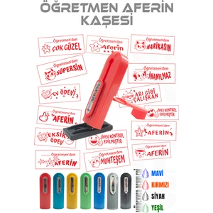 Kendinden Mürekkepli Kaşe Öğretmen Kaşesi Aferin Kaşesi Cep Kaşesi