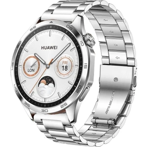 Watch Gt3/gt4/gt5/gt6 ve Pro Serileri Uyumlu 22MM Klasik Paslanmaz Çelik Metal Akıllı Saat Kordonu - 46MM Modeller Için Premium Bracelet Tarzı