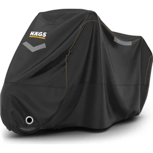 Motosiklet Brandası, Motor Kılıfı, Örtüsü Dış Mekan Kışa Dayanıklı (XL:245X95X125 Cm) - Siyah
