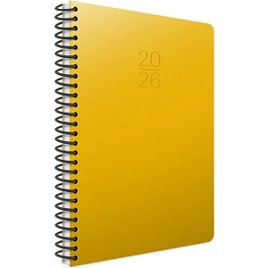 2026 Spiralli Haftalık Ajanda 20X28 cm 422-SEK Sarı