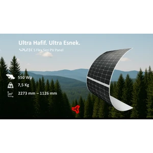 SPUTEK SPT-SF144-550 Wp Esnek Güneş Paneli