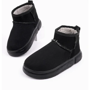 Dippery Çocuk Kalın Taban Içi Tüylü Günlük Mini Yarım Bot