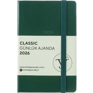 Victoria's Journals Classic 2026 Günlük Ajanda A6 (9x14 cm) Sert Kapak Ivory 70gr.