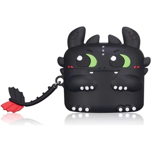 Kılıf Benim Airpods Pro 3. Nesil Uyumlu Night-Fury Tasarımlı Karakter Silikon Koruma Kılıf ( 2025 )