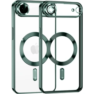 Apple iPhone 17 Air Için Magsafe ile Uyumlu Kılıf Kamera Lensli Korumalı Şeffaf Silikon Kapak