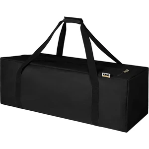 Taşıma Çantası, Fermuarlı Dayanıklı Seyahat Spor, Kamp Malzemeleri Saklama Çantası, Hurç, Valiz, 70L Orta Boy - Siyah