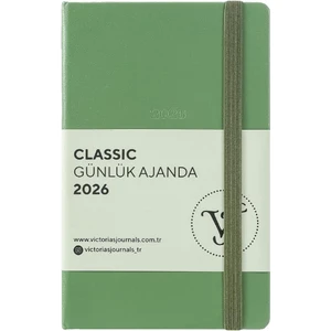 Victoria's Journals Classic 2026 Günlük Ajanda A6 (9x14 cm) Sert Kapak Ivory 70gr.