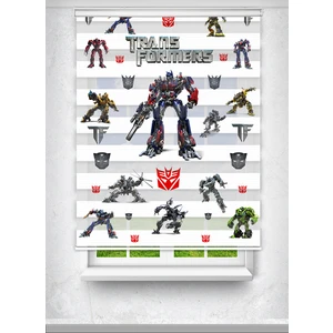  Transformers Robot Baskılı Çocuk Odası Perdesi  - Dijital Baskılı Zebra Stor Perde