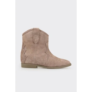 Vizon Deri Kadın Western Bot