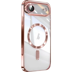 Apple iPhone 17 Air Için Magsafe ile Uyumlu Kılıf Kamera Lensli Korumalı Şeffaf Silikon Kapak