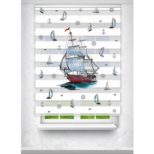 Yelkenli - Gemi - Tekne Baskılı Zebra Perde - - Dijital Baskılı Zebra Stor Perde