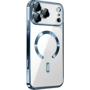 Apple iPhone 17 Pro Için Magsafe ile Uyumlu Kılıf Kamera Lensli Korumalı Şeffaf Silikon Kapak