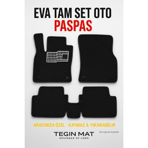 Citroen C Elysee 2008-2025 Aracınıza Özel Eva Paspas Siyah | Kaymaz ve Yıkanabilir Oto Paspas