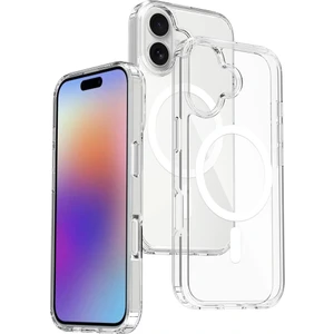Apple iPhone 17 Kılıf M-Safe Şarj Özellikli Şeffaf Sert Pc Redclick Embos Kapak