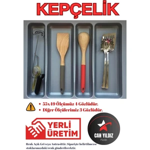 Can Yıldız Plastik Çekmece Içi Düzenleyici Kepçelik Mobilya Aksesuarları Kaşıklık ve Kepçelik